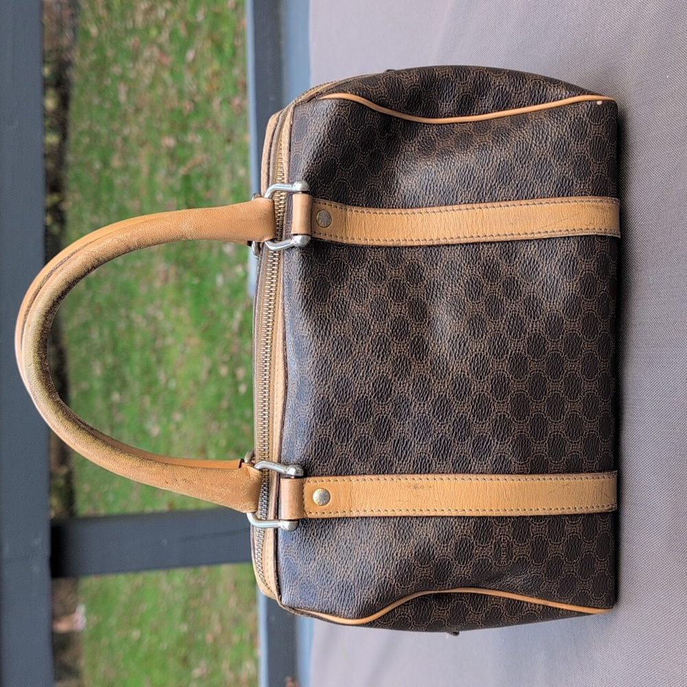 Vintage Celine Macadam Boston Bag - Picture 4 of 12